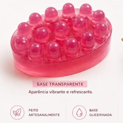 Sabonete Artesanal Morango com Champanhe - Imagem 2