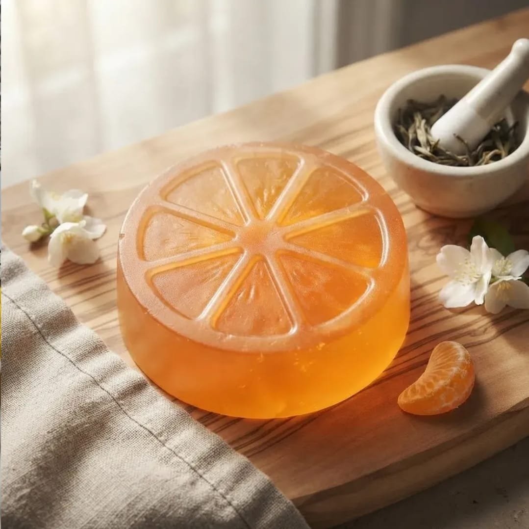 Sabonete artesanal Laranja Doce & Chá Branco - Imagem 3