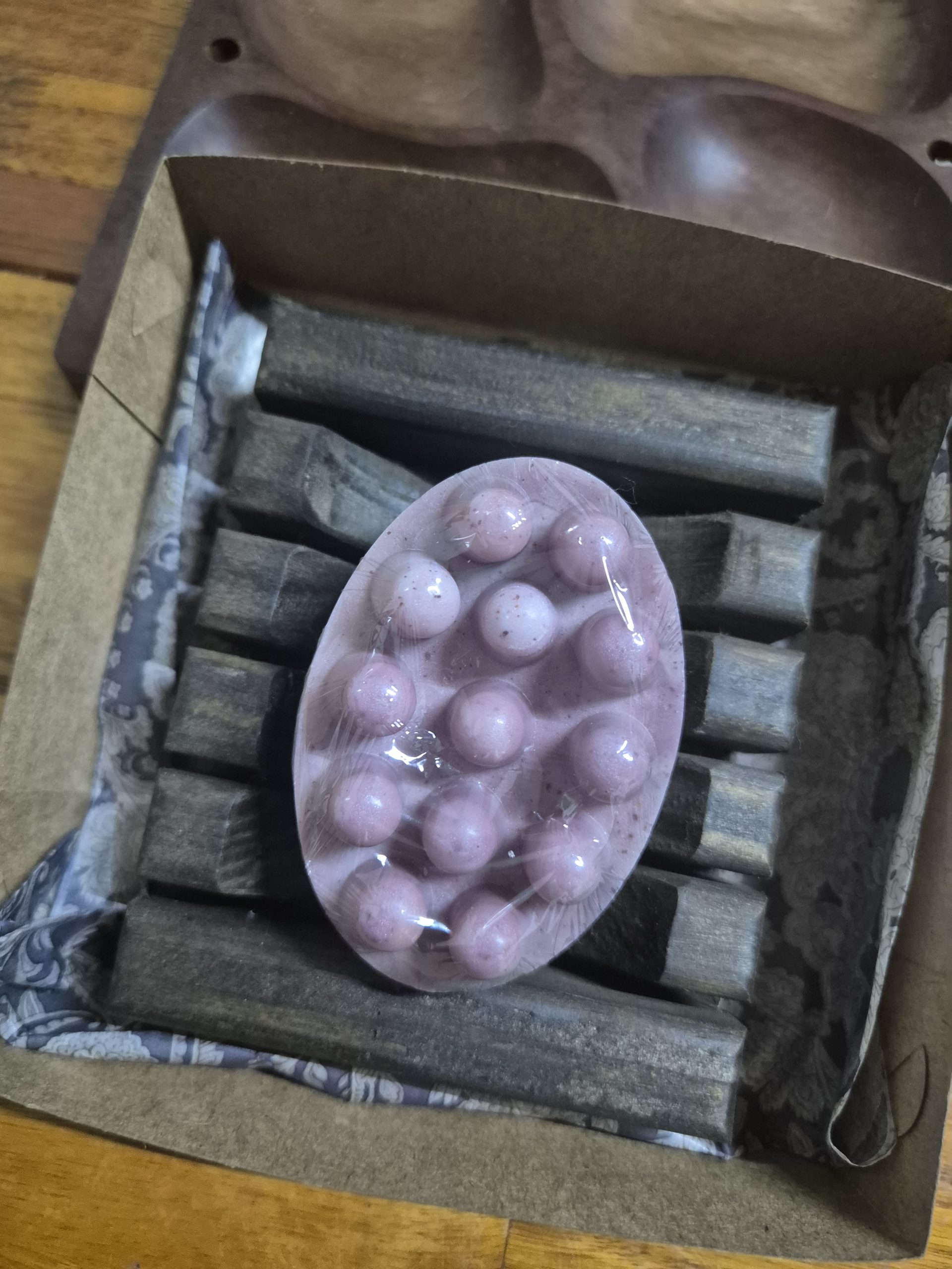 Kit Presente Magnólia - sabonete massageador + ecopad + saboneteira - Imagem 7